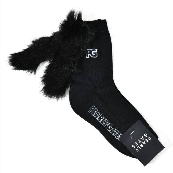 パーリーゲイツ PEARLY GATES レディース レディース たてがみ付き ミドルソックス (ゼブラ/ボーダー柄) PAMG1TKF 詳細2