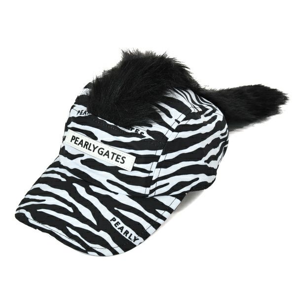 パーリーゲイツ PEARLY GATES メンズ レディース ユニセックス ゼブラ柄 たてがみ付き キャップ ＜ゼブラ柄＞ PAMG1TLF 詳細1