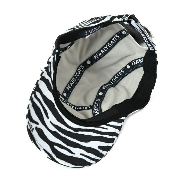 50％OFF】[パーリーゲイツ]ゼブラ柄 たてがみ付き キャップ