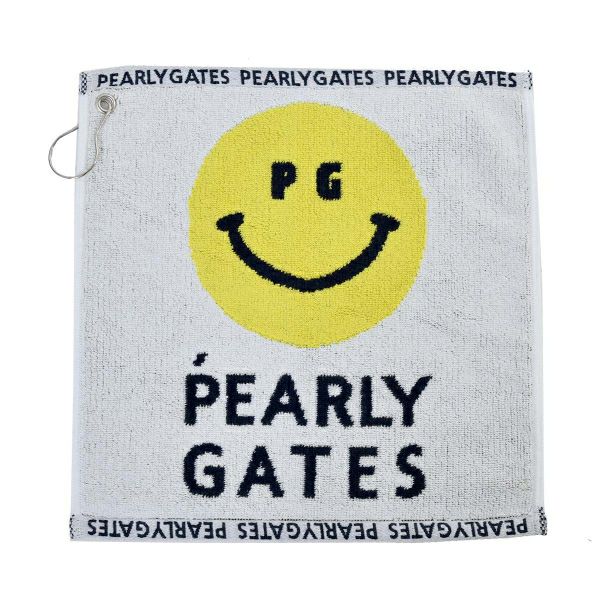 パーリーゲイツ PEARLY GATES メンズ レディース ユニセックス 【定番】PG SMILE＆ロゴ フック付きタオル (UNISEX) PAMG2ATF 詳細2