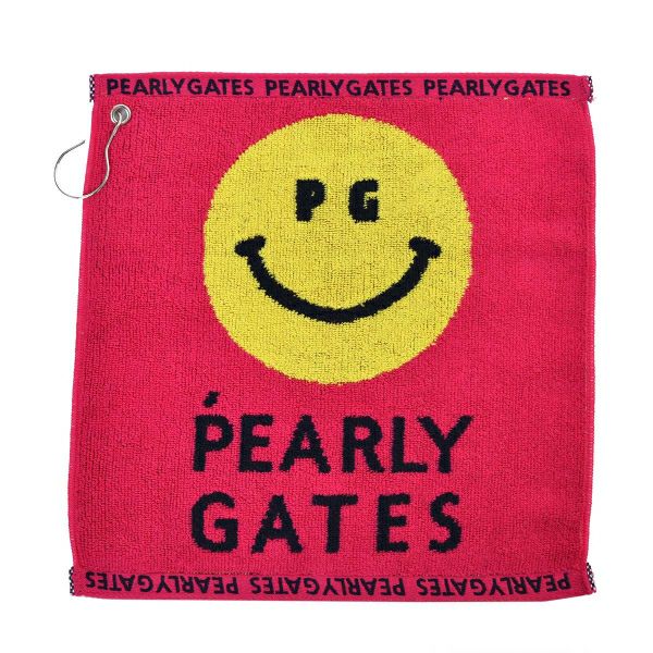 パーリーゲイツ]【定番】PG SMILE＆ロゴ フック付きタオル (UNISEX