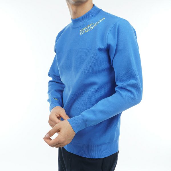 アドミラル ゴルフ Admiral GOLF メンズ メンズ ネックロゴ ポリエステル モックネックニット ADMA303 詳細4