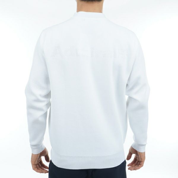 アドミラル ゴルフ Admiral GOLF メンズ メンズ ネックロゴ ポリエステル モックネックニット ADMA303 詳細7