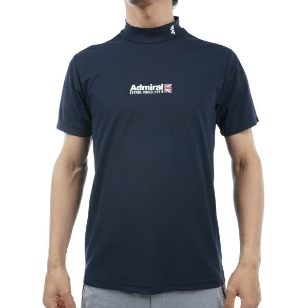 アドミラル ゴルフ Admiral GOLF メンズ メンズ ベーシックフロントロゴ モックネックシャツ ADMA313 詳細4