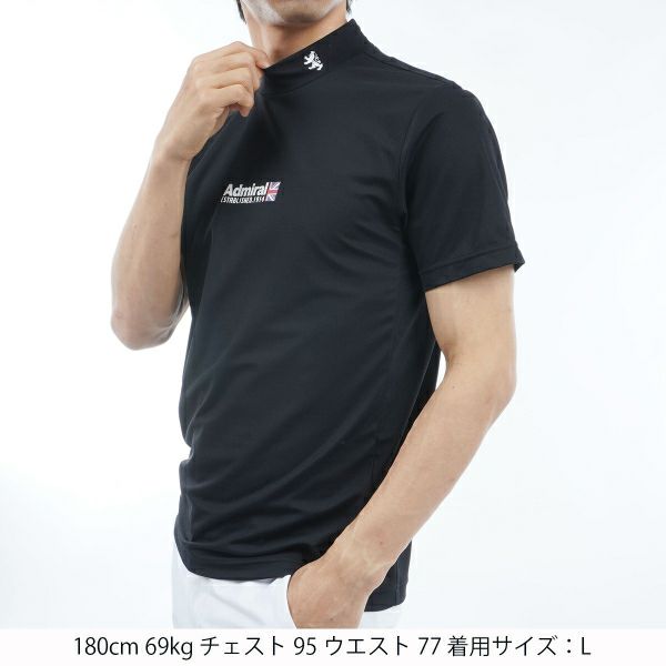 アドミラル ゴルフ Admiral GOLF メンズ メンズ ベーシックフロントロゴ モックネックシャツ ADMA313 詳細14