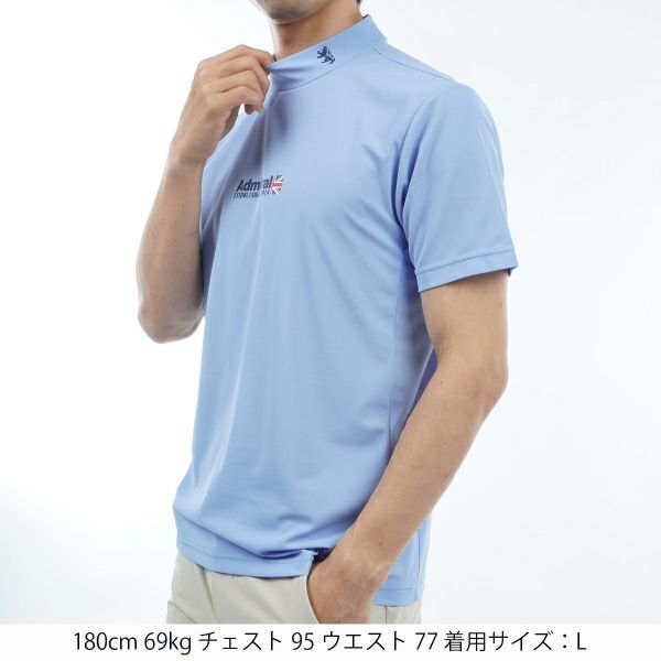 アドミラル ゴルフ Admiral GOLF メンズ メンズ ベーシックフロントロゴ モックネックシャツ ADMA313 詳細20