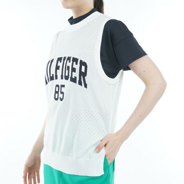 トミー ヒルフィガー ゴルフ Tommy Hilfiger Golf レディース レディース バスケットメッシュ ニットベスト THLA303 詳細7