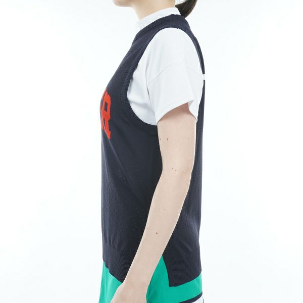トミー ヒルフィガー ゴルフ Tommy Hilfiger Golf レディース レディース バスケットメッシュ ニットベスト THLA303 詳細13