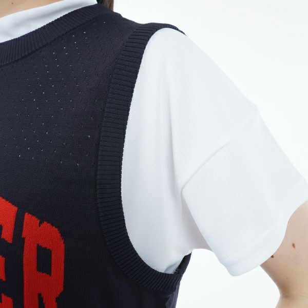 トミー ヒルフィガー ゴルフ Tommy Hilfiger Golf レディース レディース バスケットメッシュ ニットベスト THLA303 詳細20