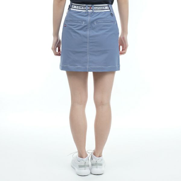 トミー ヒルフィガー ゴルフ Tommy Hilfiger Golf レディース レディース シャンブレー フロントボタンスカート THLA307 詳細5
