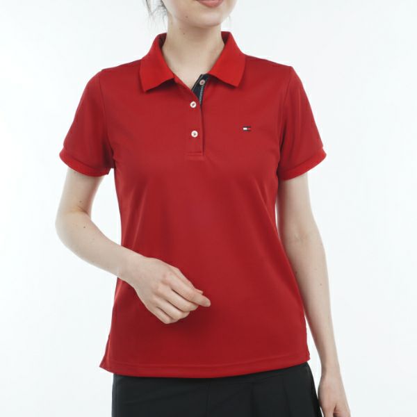 トミー ヒルフィガー ゴルフ Tommy Hilfiger Golf レディース レディース ベーシックフラッグ ポロシャツ THLA315 詳細1