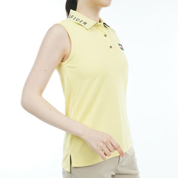 トミー ヒルフィガー ゴルフ Tommy Hilfiger Golf レディース レディース ロゴカラー ノースリーブポロシャツ THLA316 詳細6