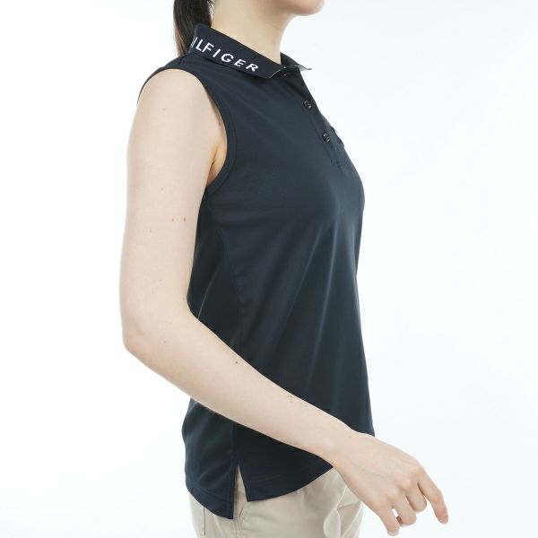 トミー ヒルフィガー ゴルフ Tommy Hilfiger Golf レディース レディース ロゴカラー ノースリーブポロシャツ THLA316 詳細10