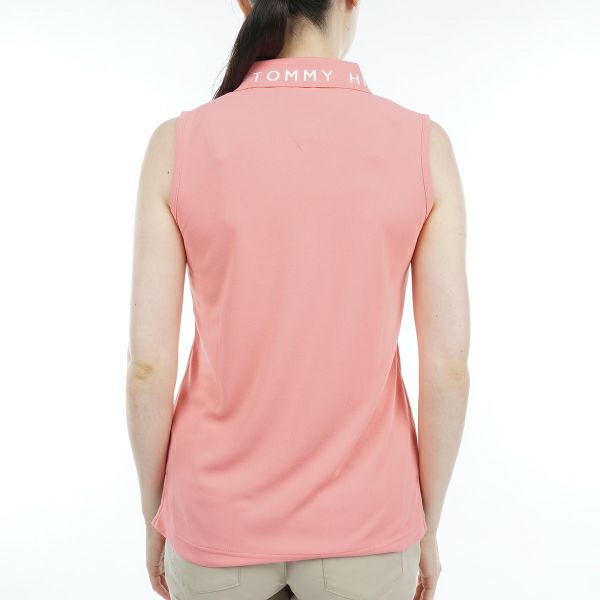 トミー ヒルフィガー ゴルフ Tommy Hilfiger Golf レディース レディース ロゴカラー ノースリーブポロシャツ THLA316 詳細13