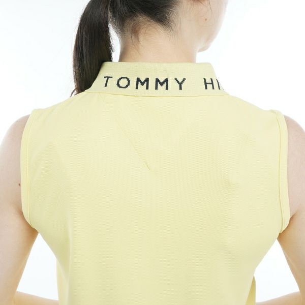 トミー ヒルフィガー ゴルフ Tommy Hilfiger Golf レディース レディース ロゴカラー ノースリーブポロシャツ THLA316 詳細18