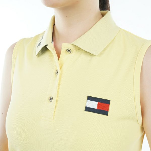 トミー ヒルフィガー ゴルフ Tommy Hilfiger Golf レディース レディース ロゴカラー ノースリーブポロシャツ THLA316 詳細19
