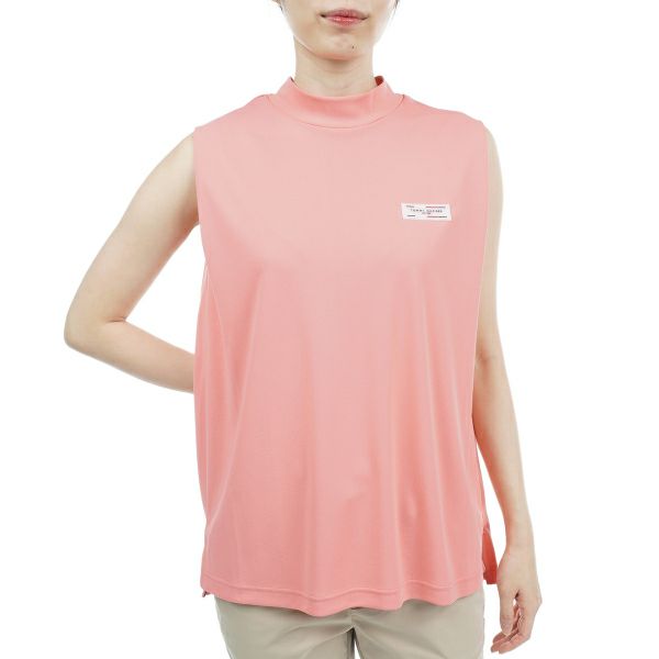 トミー ヒルフィガー ゴルフ Tommy Hilfiger Golf レディース レディース ショルダータック ノースリーブモックネックシャツ THLA324 詳細1