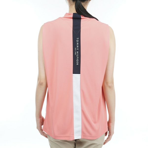 トミー ヒルフィガー ゴルフ Tommy Hilfiger Golf レディース レディース ショルダータック ノースリーブモックネックシャツ THLA324 詳細7