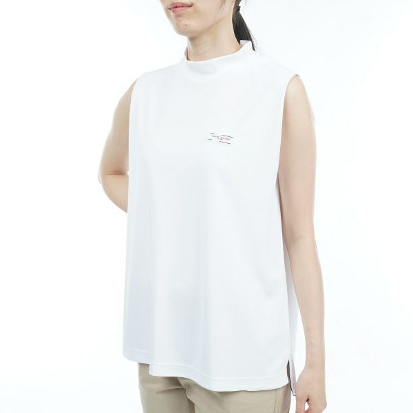 トミー ヒルフィガー ゴルフ Tommy Hilfiger Golf レディース レディース ショルダータック ノースリーブモックネックシャツ THLA324 詳細8