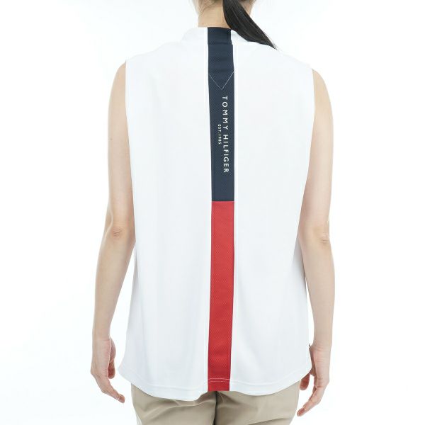 トミー ヒルフィガー ゴルフ Tommy Hilfiger Golf レディース レディース ショルダータック ノースリーブモックネックシャツ THLA324 詳細9