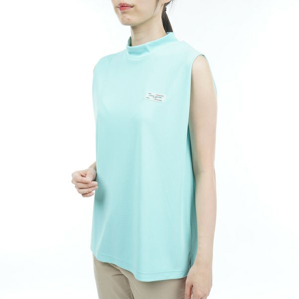 トミー ヒルフィガー ゴルフ Tommy Hilfiger Golf レディース レディース ショルダータック ノースリーブモックネックシャツ THLA324 詳細12