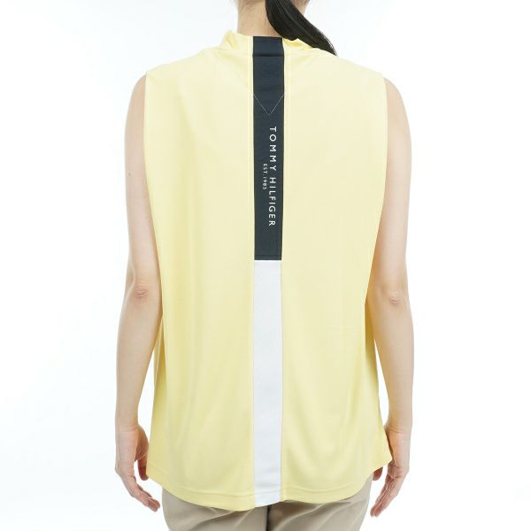 トミー ヒルフィガー ゴルフ Tommy Hilfiger Golf レディース レディース ショルダータック ノースリーブモックネックシャツ THLA324 詳細15