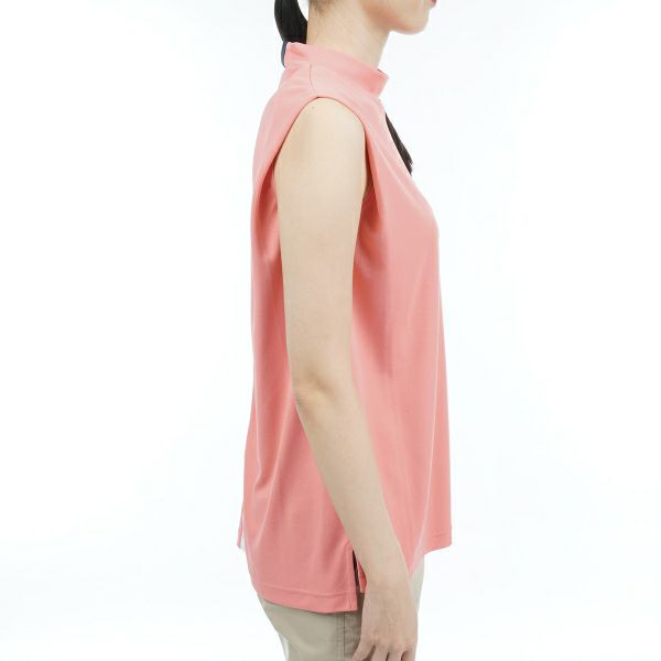 トミー ヒルフィガー ゴルフ Tommy Hilfiger Golf レディース レディース ショルダータック ノースリーブモックネックシャツ THLA324 詳細17