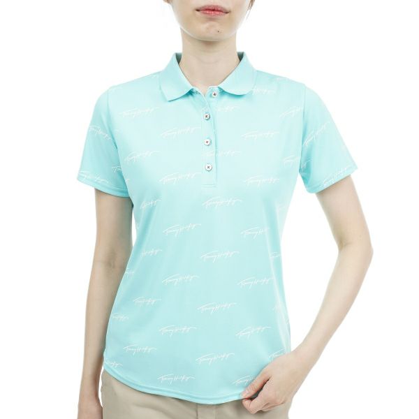 トミー ヒルフィガー ゴルフ Tommy Hilfiger Golf レディース レディース ロゴモノグラム ポロシャツ THLA325 詳細4