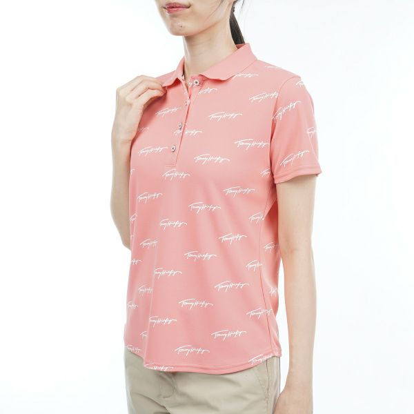 トミー ヒルフィガー ゴルフ Tommy Hilfiger Golf レディース レディース ロゴモノグラム ポロシャツ THLA325 詳細6
