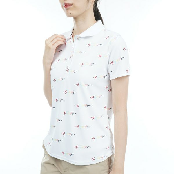 トミー ヒルフィガー ゴルフ Tommy Hilfiger Golf レディース レディース ロゴモノグラム ポロシャツ THLA325 詳細8