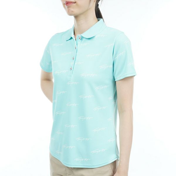 トミー ヒルフィガー ゴルフ Tommy Hilfiger Golf レディース レディース ロゴモノグラム ポロシャツ THLA325 詳細12