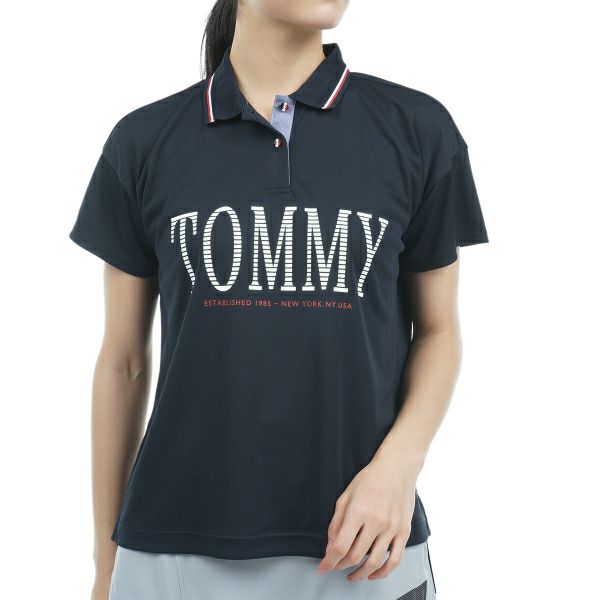 トミー ヒルフィガー ゴルフ Tommy Hilfiger Golf レディース レディース フロントロゴ リラックスシルエット ポロシャツ THLA329 詳細2