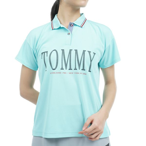 トミー ヒルフィガー ゴルフ Tommy Hilfiger Golf レディース レディース フロントロゴ リラックスシルエット ポロシャツ THLA329 詳細4