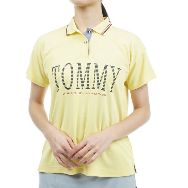 トミー ヒルフィガー ゴルフ Tommy Hilfiger Golf レディース レディース フロントロゴ リラックスシルエット ポロシャツ THLA329 詳細5