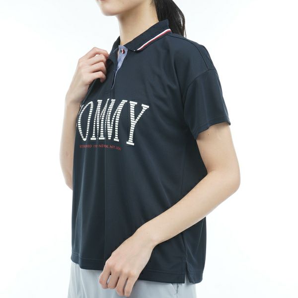 トミー ヒルフィガー ゴルフ Tommy Hilfiger Golf レディース レディース フロントロゴ リラックスシルエット ポロシャツ THLA329 詳細8