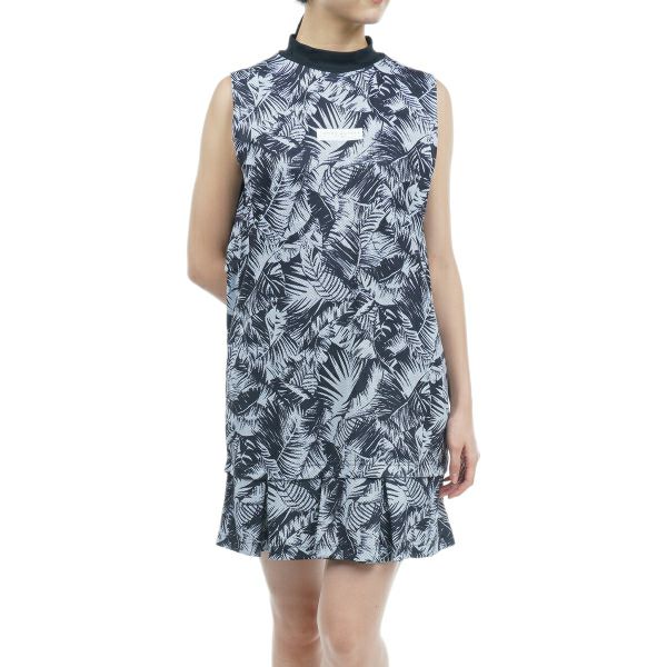 トミー ヒルフィガー ゴルフ Tommy Hilfiger Golf レディース レディース リーフプリント ショルダータック ワンピース THLA330 詳細2