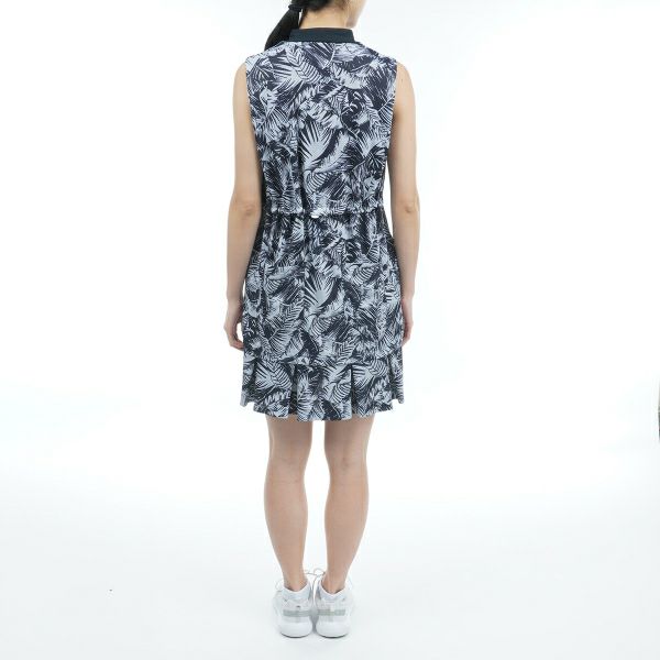 トミー ヒルフィガー ゴルフ Tommy Hilfiger Golf レディース レディース リーフプリント ショルダータック ワンピース THLA330 詳細7