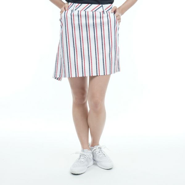 トミー ヒルフィガー ゴルフ Tommy Hilfiger Golf レディース レディース チェーンドット イレギュラーヘムスカート THLA333 詳細2