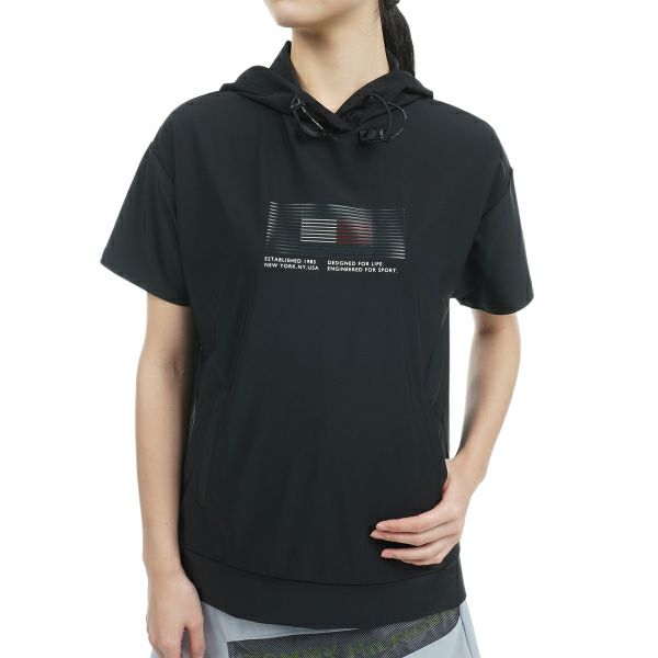 トミー ヒルフィガー ゴルフ Tommy Hilfiger Golf レディース レディース ブラインドロゴ フードプルオーバー THLA336 詳細2