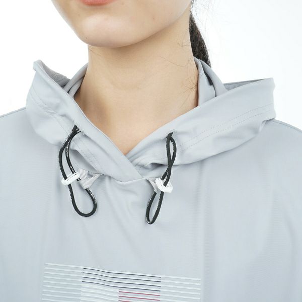 トミー ヒルフィガー ゴルフ Tommy Hilfiger Golf レディース レディース ブラインドロゴ フードプルオーバー THLA336 詳細12