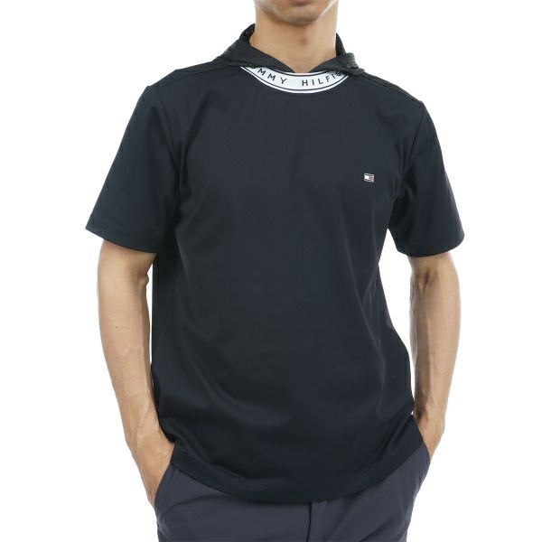 トミー ヒルフィガー ゴルフ Tommy Hilfiger Golf メンズ メンズ フーデッド モックネックシャツ THMA338 詳細1