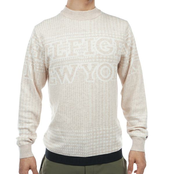 トミー ヒルフィガー ゴルフ Tommy Hilfiger Golf メンズ メンズハウンドトゥース クルーネックセーター THMA374 詳細1