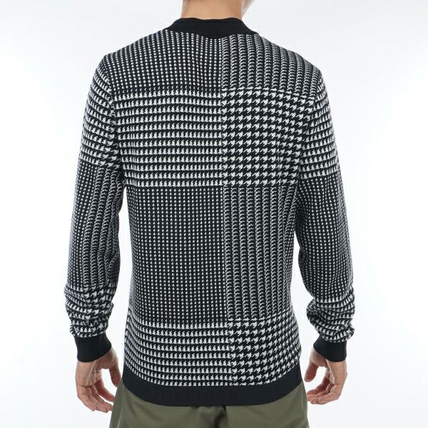 トミー ヒルフィガー ゴルフ Tommy Hilfiger Golf メンズ メンズハウンドトゥース クルーネックセーター THMA374 詳細7