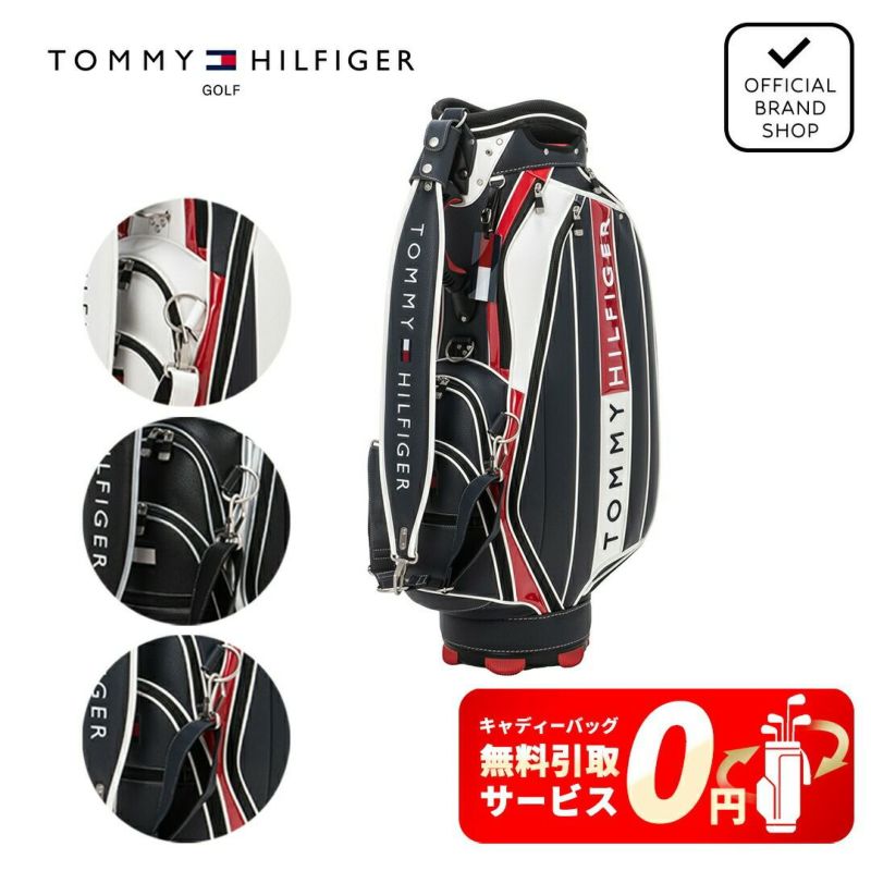 トミーヒルフィガー キャディバッグ 赤・黒・白 TOMMY HILFIGER GOLF（トミー ヒルフィガー ゴルフ） トミー