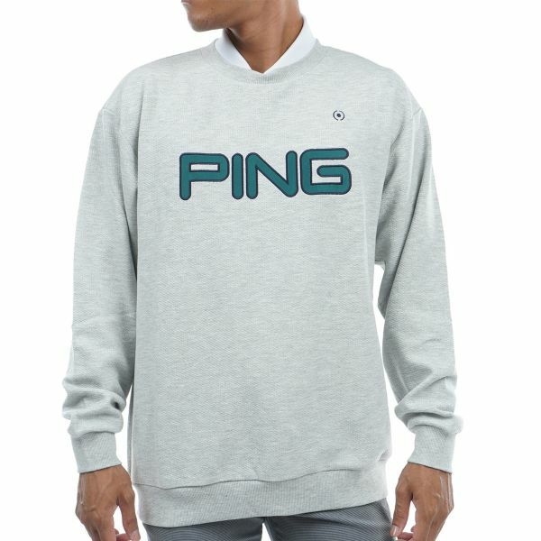 PING APPAREL】PINGロゴアップリケ クルーネックスウェットプル