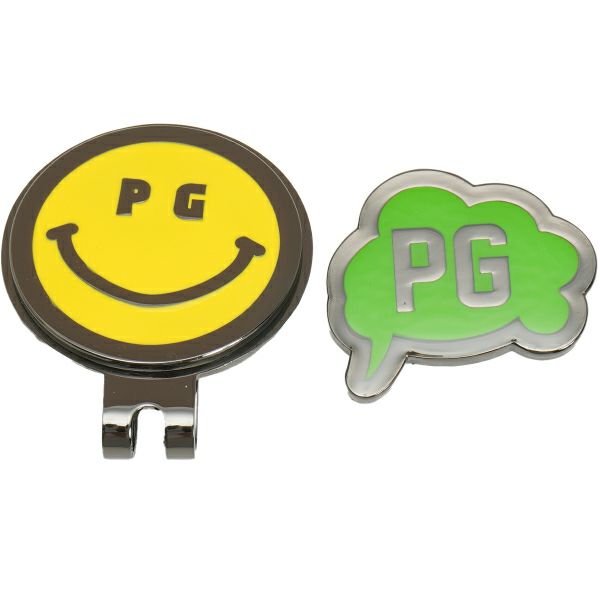 流行に  パーリーゲイツ]【定番】吹き出し＆PG SMILEマーカー (UNISEX ラウンド用品・アクセサリー
