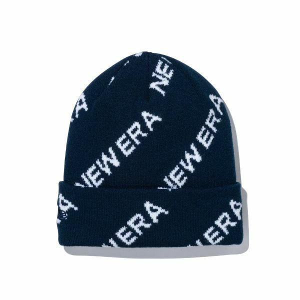 ニューエラ NEW ERA メンズ レディース ユニセックス ベーシック カフニット Logo Monogram ネイビー ERMZ336W 詳細1