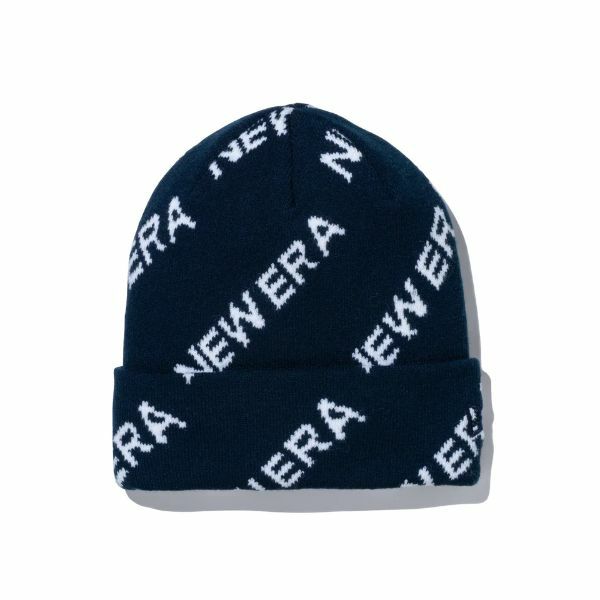 ニューエラ NEW ERA メンズ レディース ユニセックス ベーシック カフニット Logo Monogram ネイビー ERMZ336W 詳細2