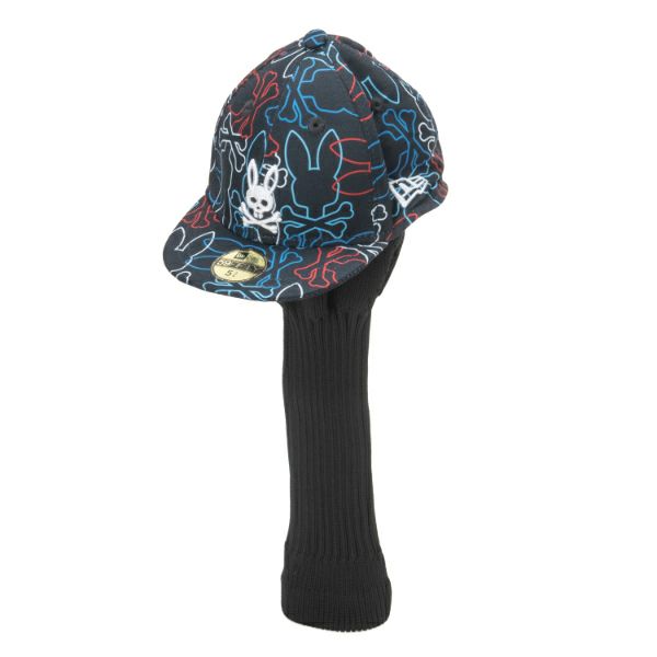 サイコバニー Psycho Bunny メンズ レディース ユニセックス ヘッドカバー ドライバ-  NEW ERAコラボ PBMG4SHA 詳細1