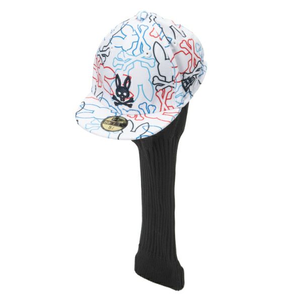 サイコバニー Psycho Bunny メンズ レディース ユニセックス ヘッドカバー ドライバ-  NEW ERAコラボ PBMG4SHA 詳細2